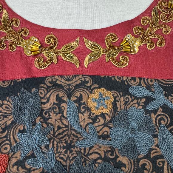 Soft Surroundings | NWT Icon Sultana Sequin Embellished Long Sleeve Maxi Dress - Picture 10 of 16